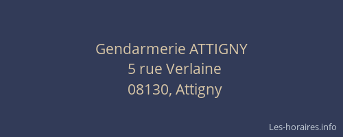 Gendarmerie ATTIGNY