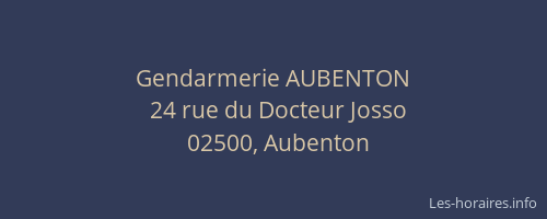 Gendarmerie AUBENTON