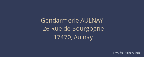 Gendarmerie AULNAY