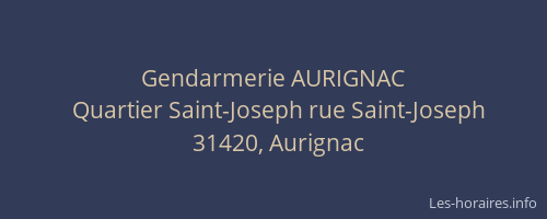 Gendarmerie AURIGNAC