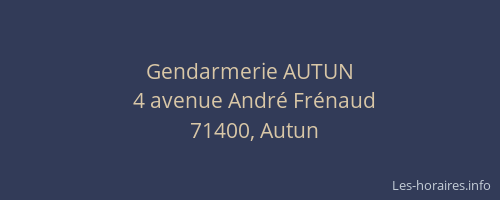Gendarmerie AUTUN