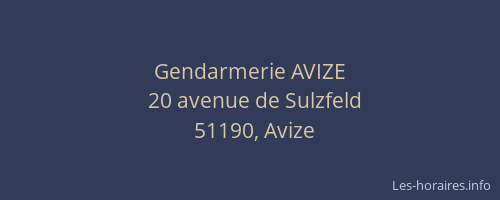 Gendarmerie AVIZE