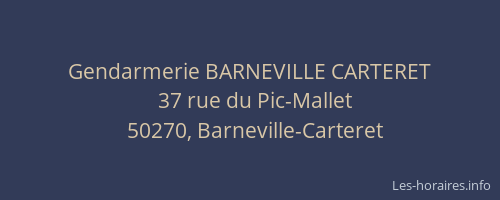 Gendarmerie BARNEVILLE CARTERET