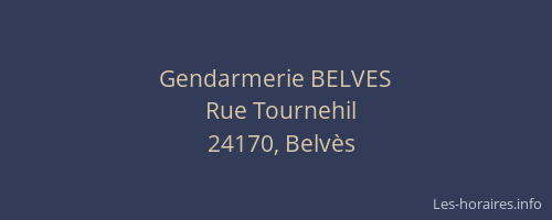 Gendarmerie BELVES