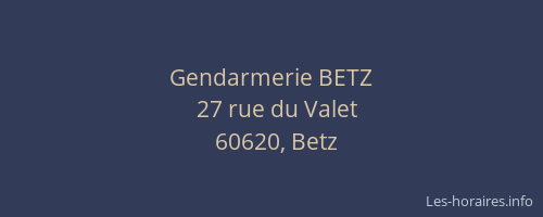 Gendarmerie BETZ