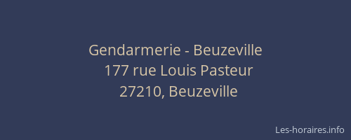Gendarmerie - Beuzeville