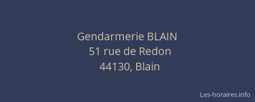 Gendarmerie BLAIN