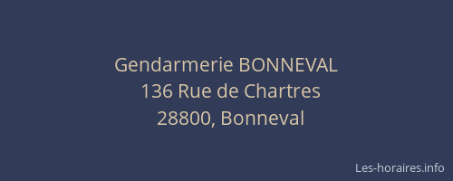 Gendarmerie BONNEVAL