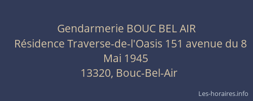 Gendarmerie BOUC BEL AIR