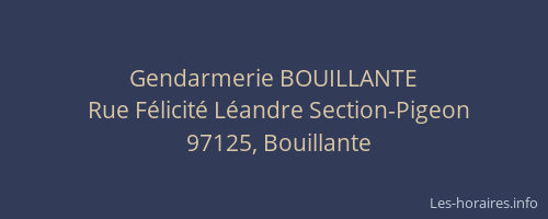 Gendarmerie BOUILLANTE