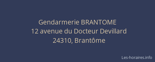 Gendarmerie BRANTOME