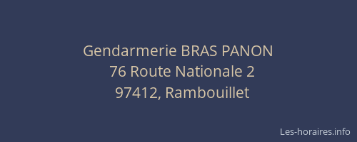 Gendarmerie BRAS PANON