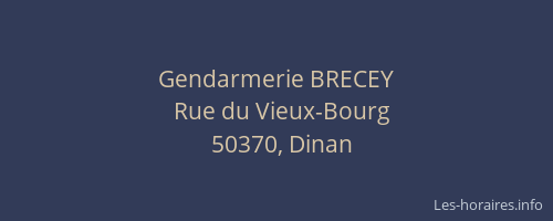 Gendarmerie BRECEY