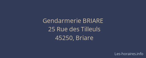 Gendarmerie BRIARE
