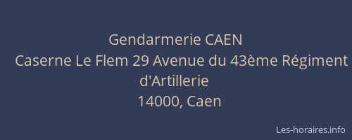 Gendarmerie CAEN