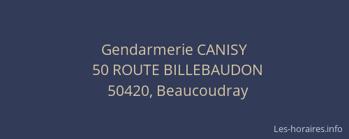 Gendarmerie CANISY
