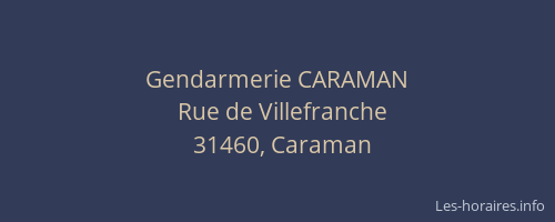 Gendarmerie CARAMAN