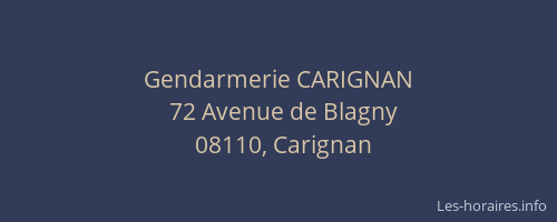 Gendarmerie CARIGNAN