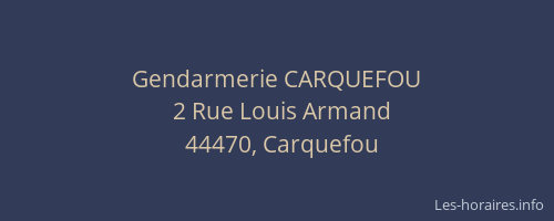 Gendarmerie CARQUEFOU