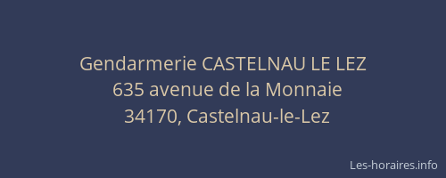 Gendarmerie CASTELNAU LE LEZ