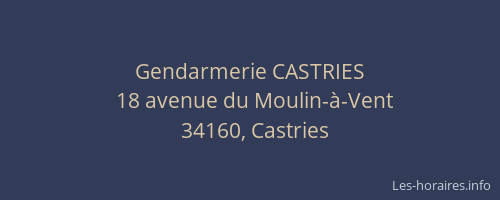 Gendarmerie CASTRIES