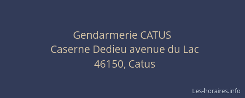 Gendarmerie CATUS