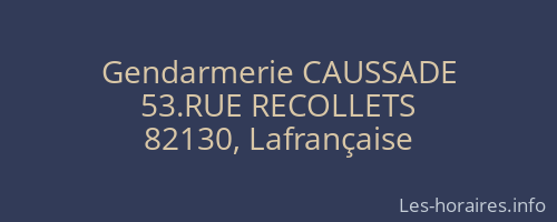 Gendarmerie CAUSSADE