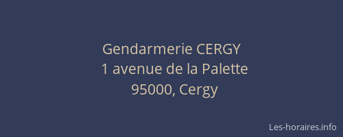 Gendarmerie CERGY