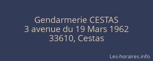 Gendarmerie CESTAS
