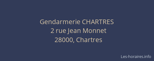 Gendarmerie CHARTRES