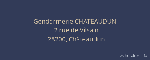 Gendarmerie CHATEAUDUN