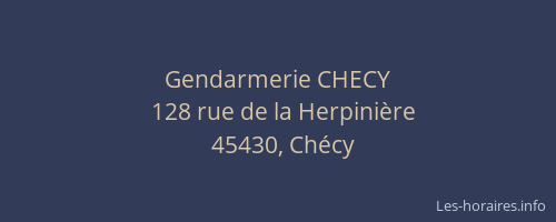 Gendarmerie CHECY