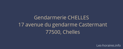 Gendarmerie CHELLES