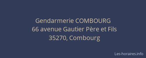 Gendarmerie COMBOURG