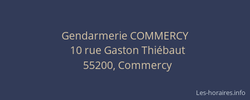 Gendarmerie COMMERCY
