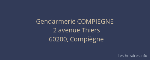 Gendarmerie COMPIEGNE