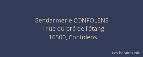 Gendarmerie CONFOLENS