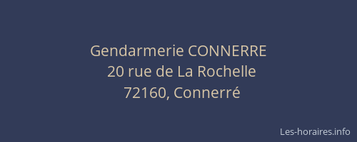 Gendarmerie CONNERRE