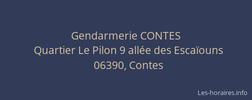 Gendarmerie CONTES