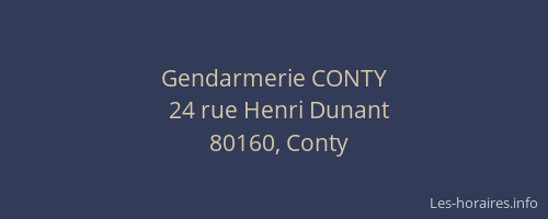 Gendarmerie CONTY