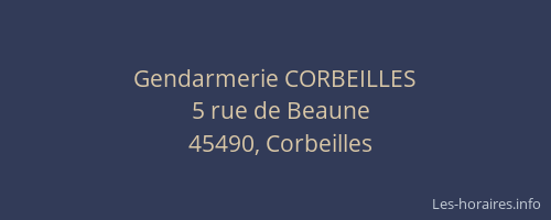Gendarmerie CORBEILLES