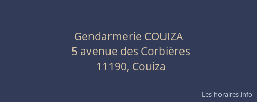 Gendarmerie COUIZA