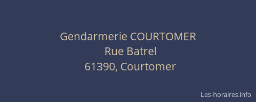 Gendarmerie COURTOMER