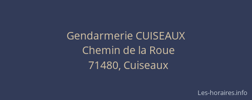 Gendarmerie CUISEAUX