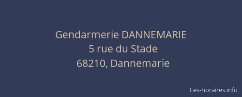 Gendarmerie DANNEMARIE