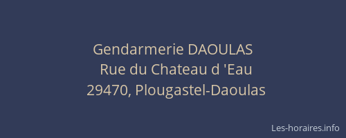 Gendarmerie DAOULAS