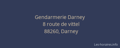 Gendarmerie Darney