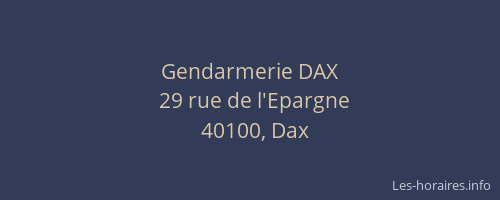 Gendarmerie DAX