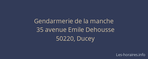 Gendarmerie de la manche