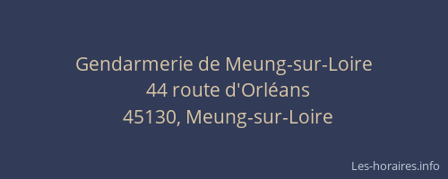 Gendarmerie de Meung-sur-Loire